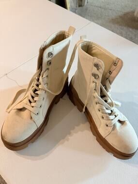 Primark Canvas Lugg Boot Men's 8 beige